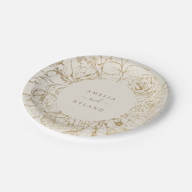 wedding paper plates