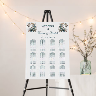 Gilded Floral Elegance Foam Board