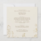 Gilded Floral Navy Gold All In One Square Wedding