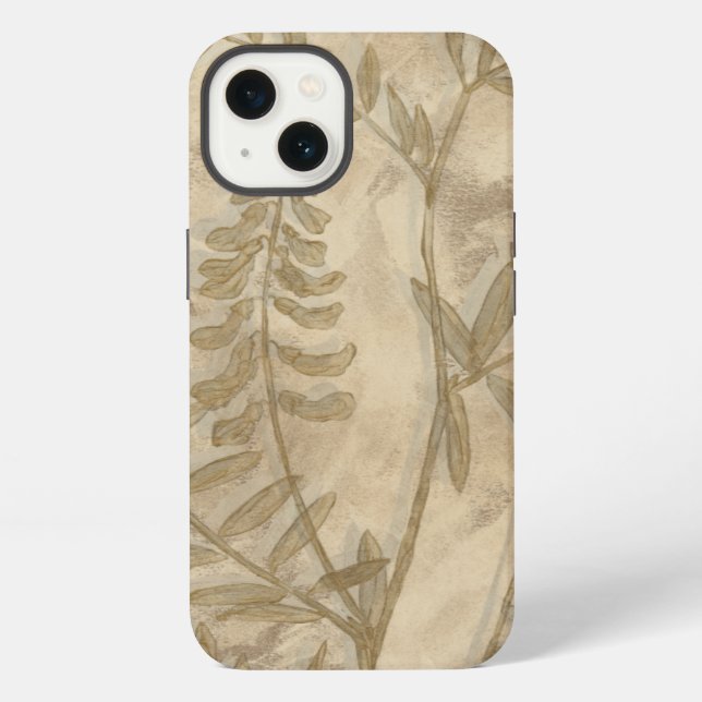 Gilded Foliage I Iphone Case (Back)