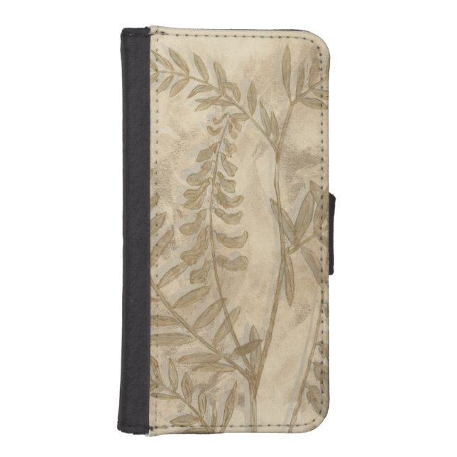 Gilded Foliage I iPhone Wallet Case (Front)