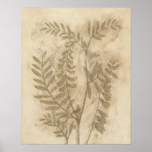 Gilded Foliage I Poster