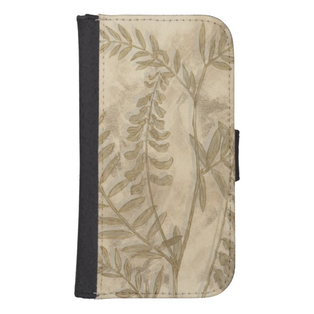 Gilded Foliage I Samsung Galaxy Wallet Case (Front)