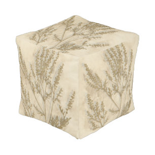 Gilded Foliage II Pouf