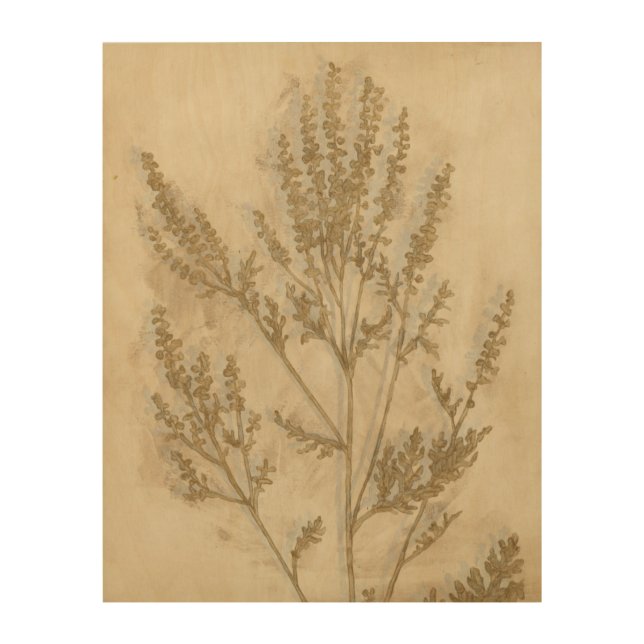 Gilded Foliage II Wood Wall Art (Front)