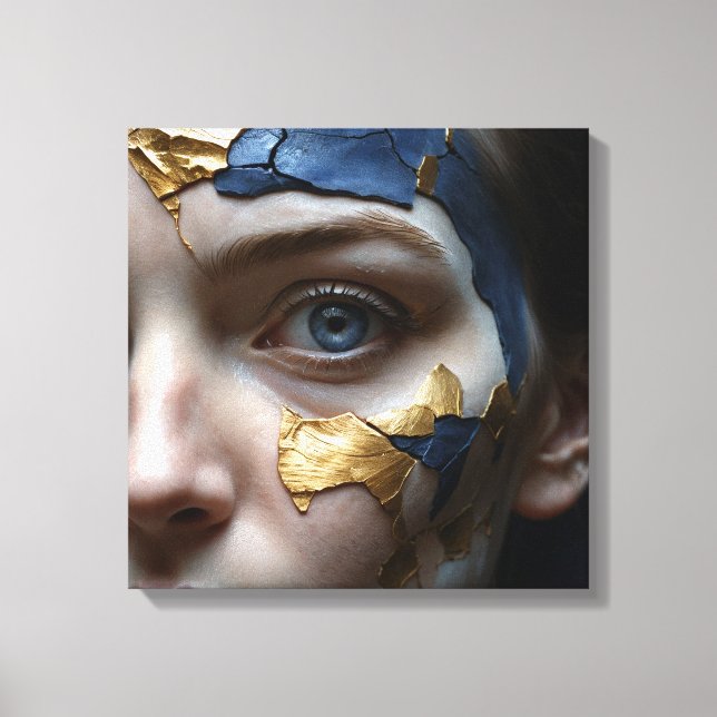 Gilded Fracture Canvas Print (Front)