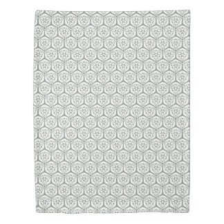 Gilded garden Lattice- Sage Calm Duvet Cover