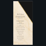 Gilded Geometry Luxe Ivory & Gold Marble Wedding  Menu<br><div class="desc">Matching items in this design are available.</div>