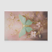 Gilded Gorgeous Luna Moth on Dusty Pink, Formals