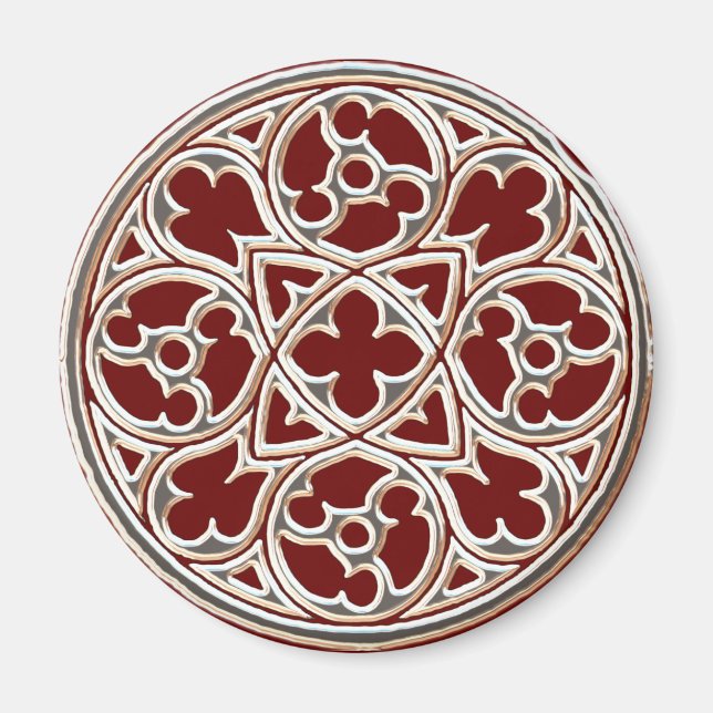 Gilded Gothic Window Magnet (Front)
