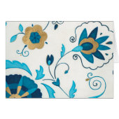 Gilded Indigo Flowers with White Background (Front Horizontal)