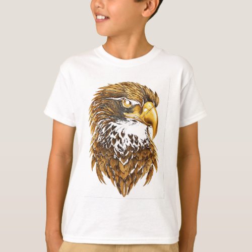 Gilded Majesty The Golden Eagle Stare Tee