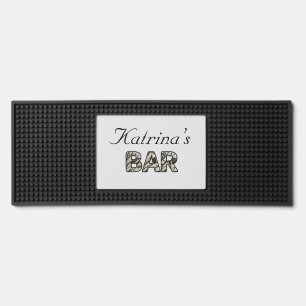Gilded Marble Lettering Bar Mat