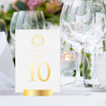 Gilded Monogram Wedding Table Numbers<br><div class="desc">Gilded Monogram Wedding Table Numbers</div>