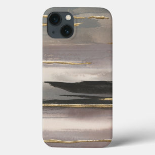 Gilded Morning Fog II Gold Abstract Print iPhone 13 Case