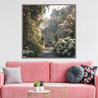 Gilded Parisian Secret Garden Canvas Print
