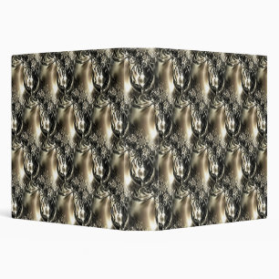 Gilded Pearls 3 Ring Binder