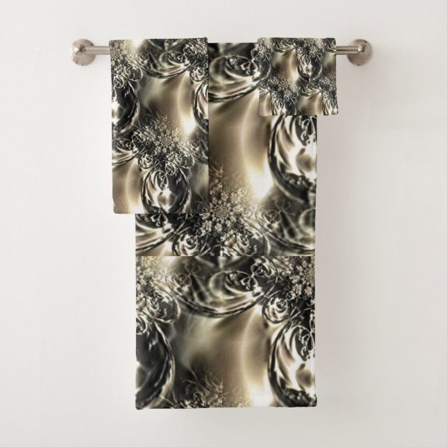 Gilded Pearls Bath Towel Set (Insitu)