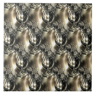 Gilded Pearls Ceramic Tile