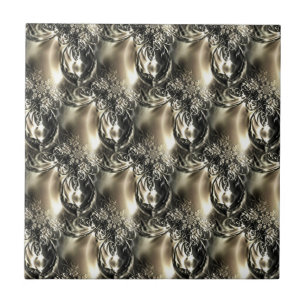Gilded Pearls Ceramic Tile