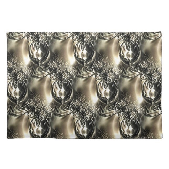 Gilded Pearls Cloth Placemat (Front)