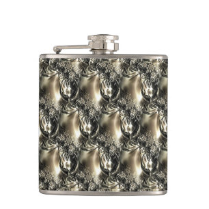 Gilded Pearls Flask