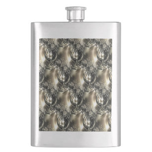 Gilded Pearls Flask