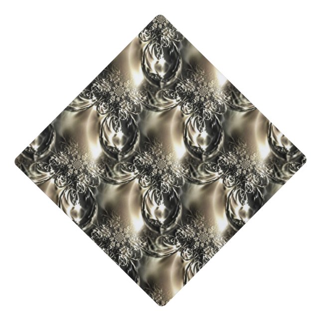 Gilded Pearls Graduation Cap Topper (Front)