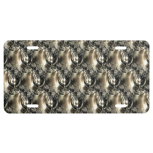 Gilded Pearls License Plate (Front)