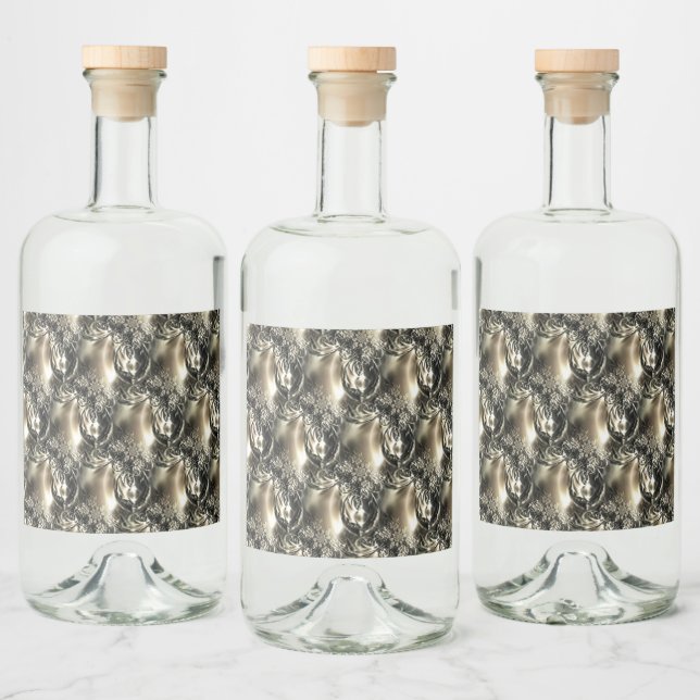 Gilded Pearls Liquor Bottle Label (Bottles)