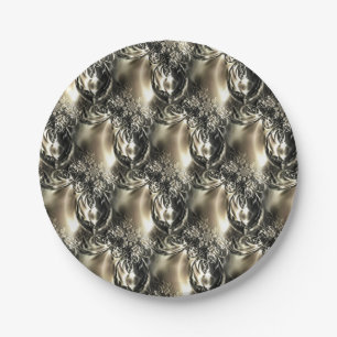 Gilded Pearls Paper Plates