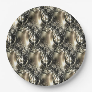 Gilded Pearls Paper Plates