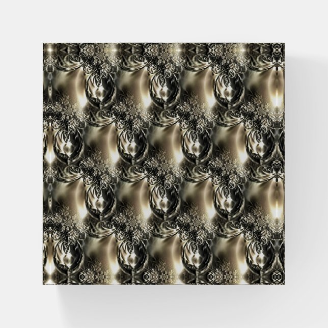 Gilded Pearls Paperweight (Front)