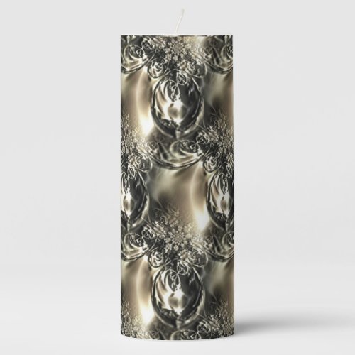 Gilded Pearls Pillar Candle
