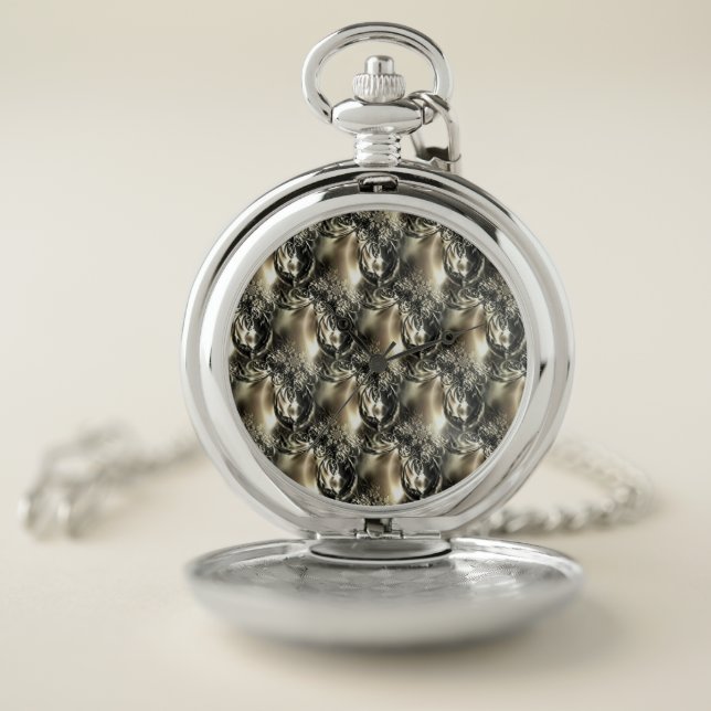 Gilded Pearls Pocket Watch (Inside)