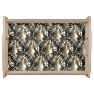 Gilded Pearls Serving Tray