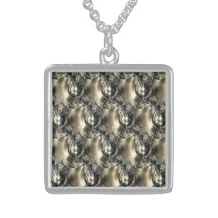 Gilded Pearls Sterling Silver Necklace