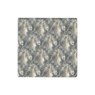 Gilded Pearls Stone Magnet