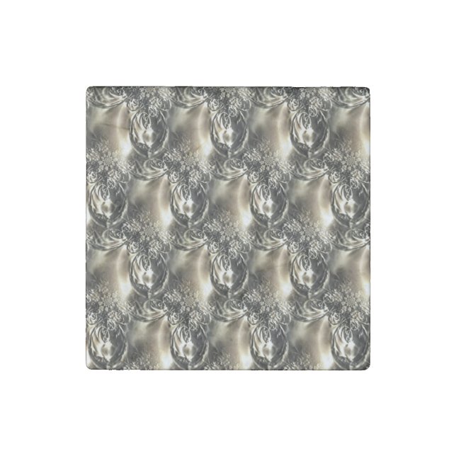 Gilded Pearls Stone Magnet (Front)