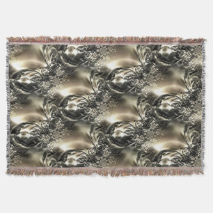 Gilded Pearls Throw Blanket