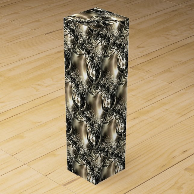 Gilded Pearls Wine Box (Front)