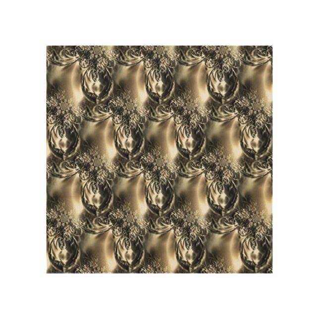 Gilded Pearls Wood Wall Art (Front)