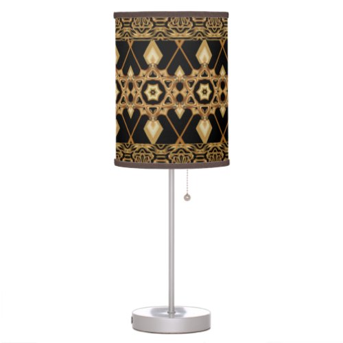Gilded Persian Rug Table Lamp