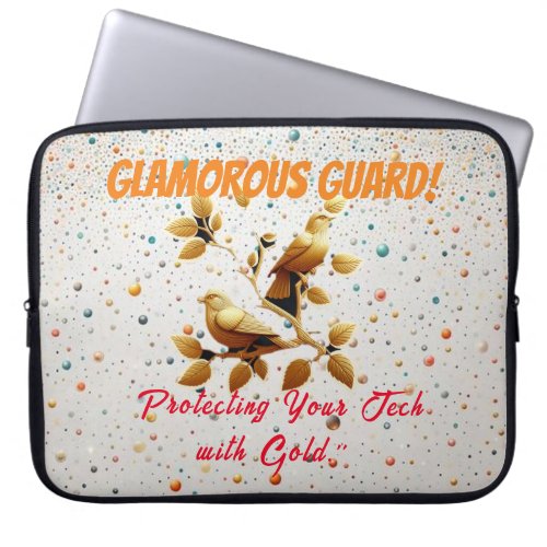 Gilded Protection Your Laptops Luxe Shield Laptop Sleeve