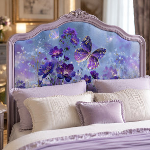Gilded Purple Butterfly Meadow Decoupage Tissue Paper