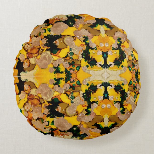 Gilded Round Pillow (Front)