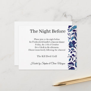 Gilded Royal Elegance Rehearsal Dinner Invitation Postcard
