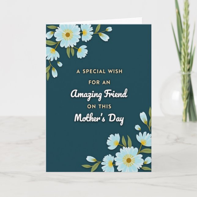 Gilded Script Mothers Day Card (Front)