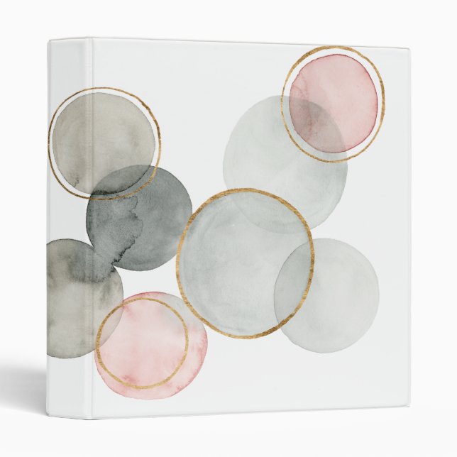 Gilded Spheres 3 Ring Binder (Front/Spine)