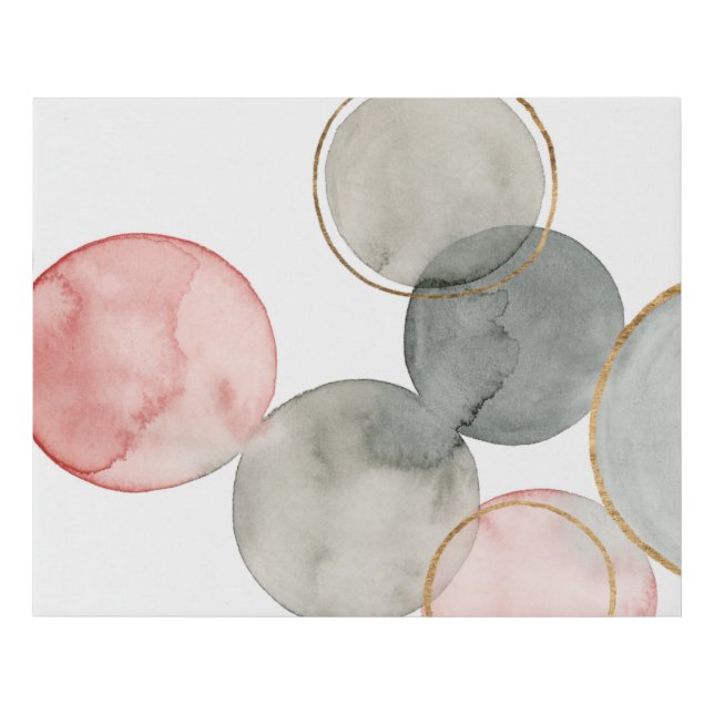 Gilded Spheres Faux Canvas Print (Front)